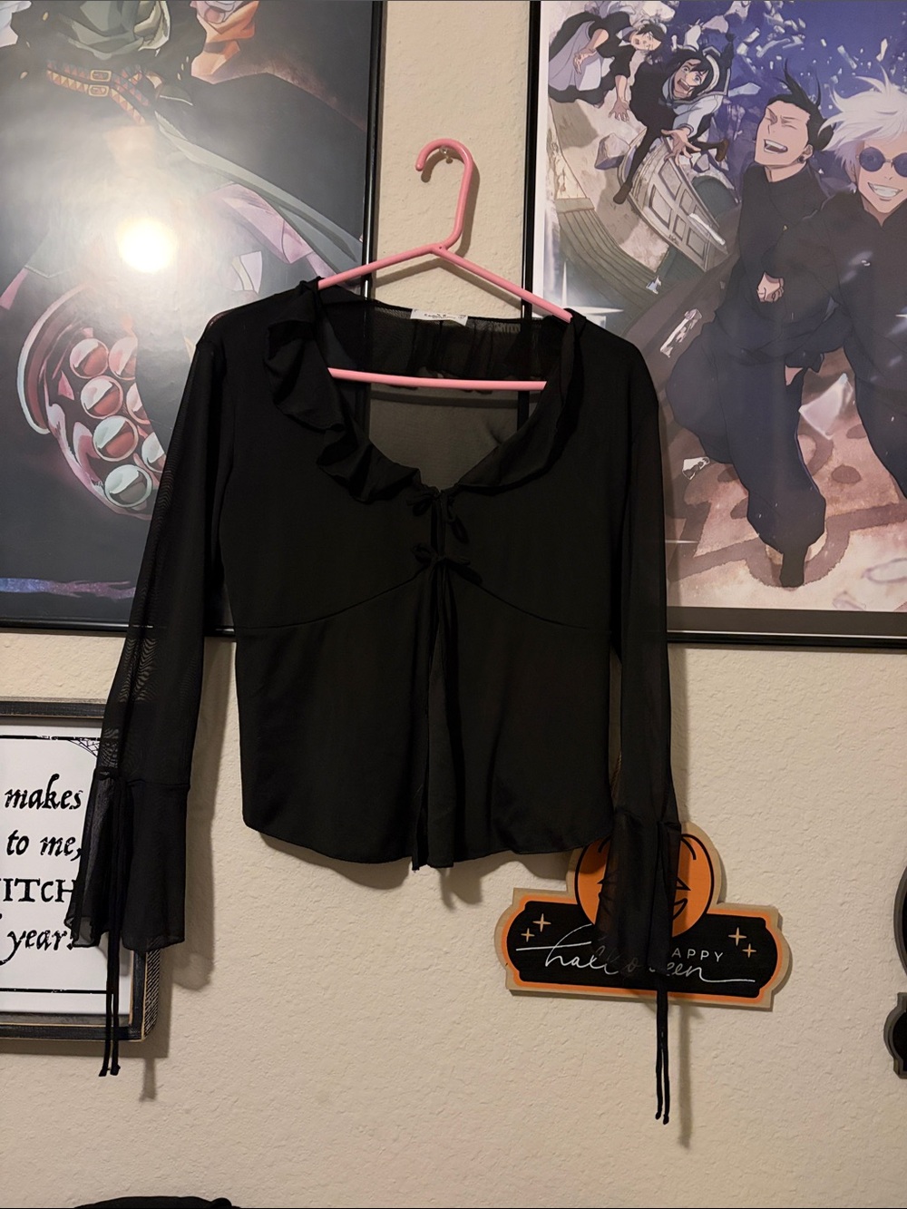 Ruffe mesh top